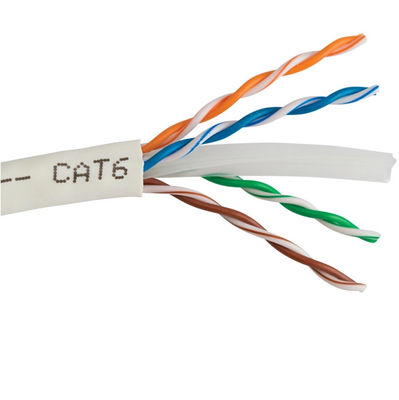 데이터 통신 23AWG UTP PVC 단열재 LSZH Cat6 랜 케이블