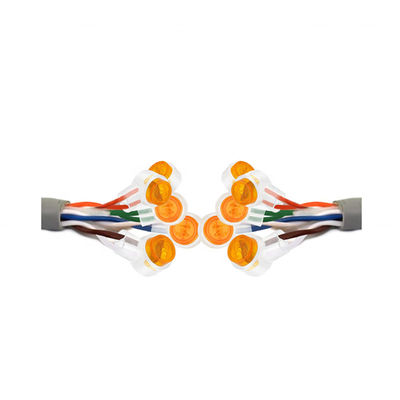 겔 충진된 오렌지색 지우기 버튼 전화선 연결기 UY2/K2 버트 스플라이스 커넥터를 방수 처리하세요