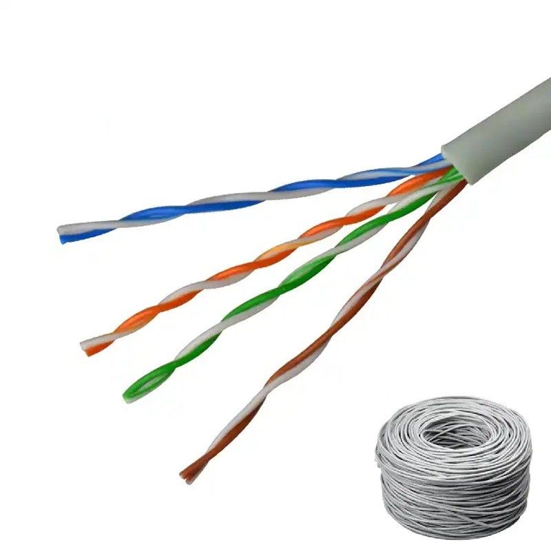 RJ45 LAN 케이블 카테고리 5e 24 AWG 선도자 지름 PVC 재킷 무선 연결