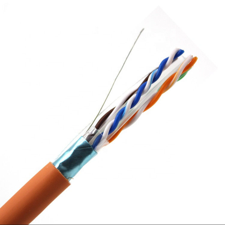 1000ft 2 pr 4 pr Al 테이프 Cat6 랜 케이블, 보호해야 하는 Cat 6 Ethernet 케이블 CU CCA 구리