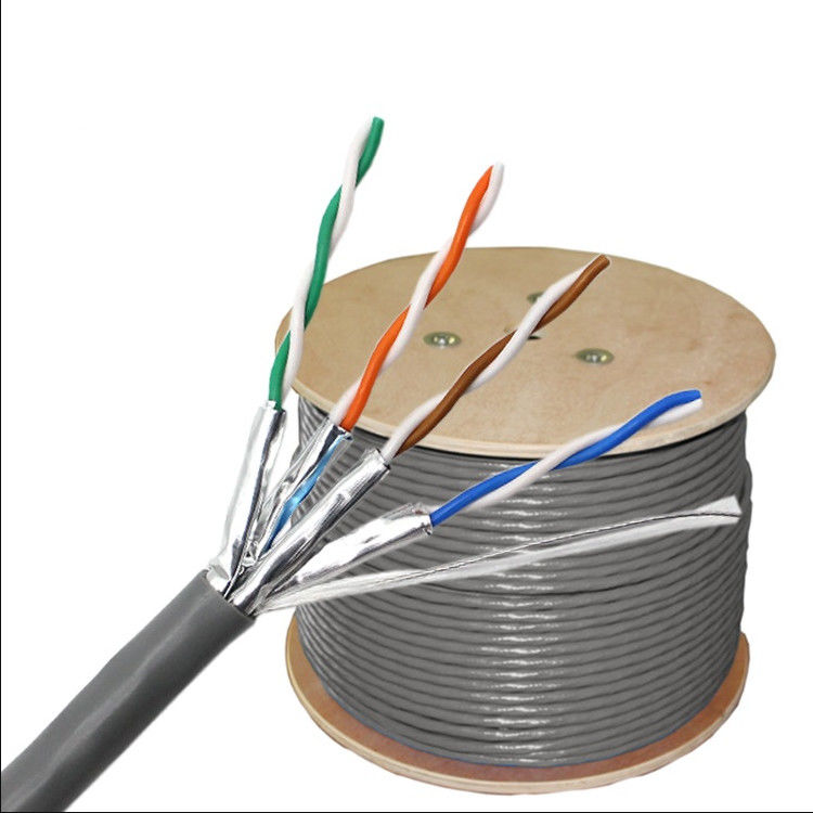 23AWG 0.56 밀리미터 Cat6a 케이블 305m, 1000ft Cat6a 네트워크 케이블 PVC LSZH 재킷