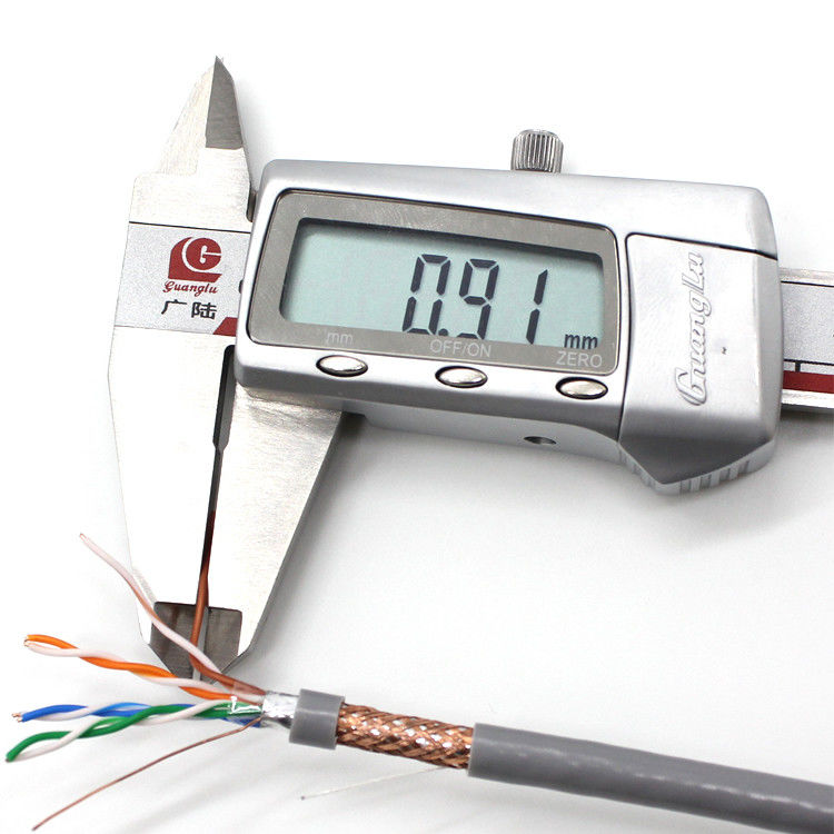 로스 0.5 밀리미터 CU CCA STP FTP Cat5e 랜 케이블,  4 쌍 Cat5e 케이블