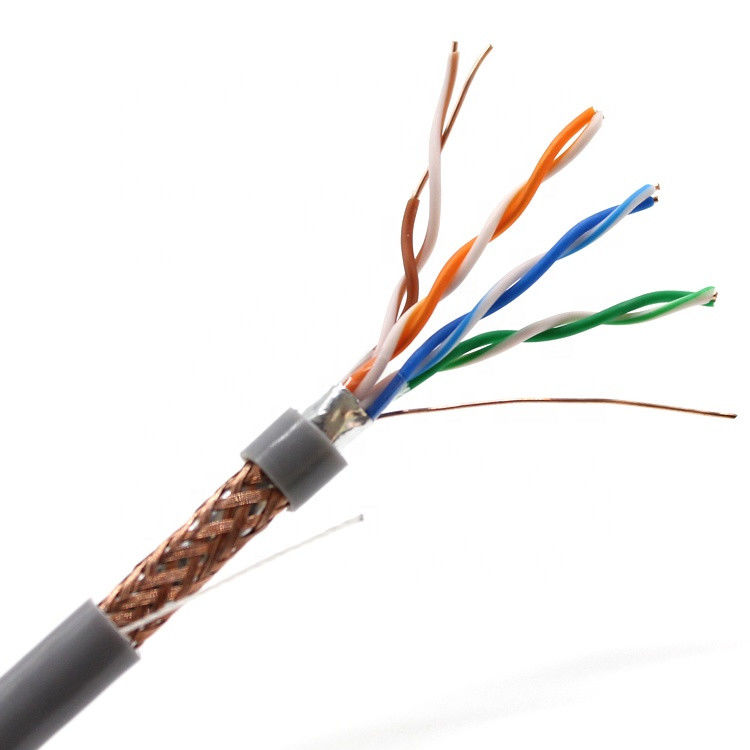 실내 고체 구리  305m 1000ft 4 쌍 Cat5e 랜 케이블, Cat5e 실내 야외 케이블
