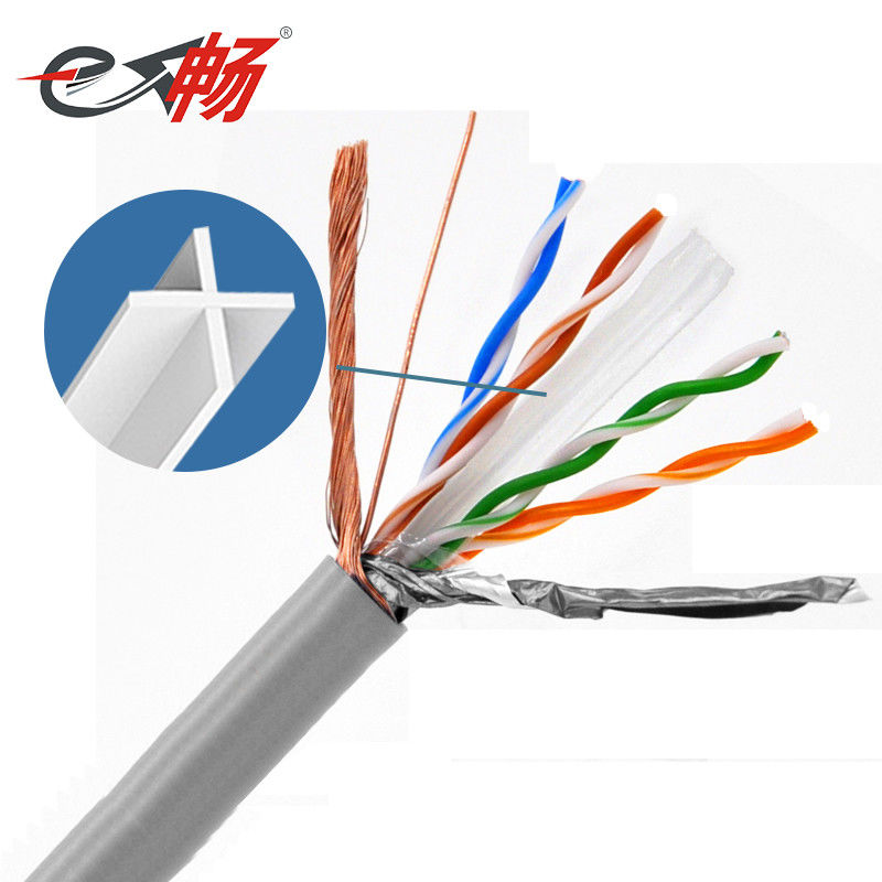 Cat6 Rj45 SFTP는 Ethernet 케이블, 통신을 위한 야외 Cat6 패치 케이블을 보호했습니다