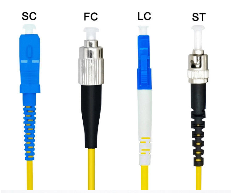 SC UPC-ST UPC-SM-DUPLEX 연결기 두 부분으로 된 광섬유 패치 코드