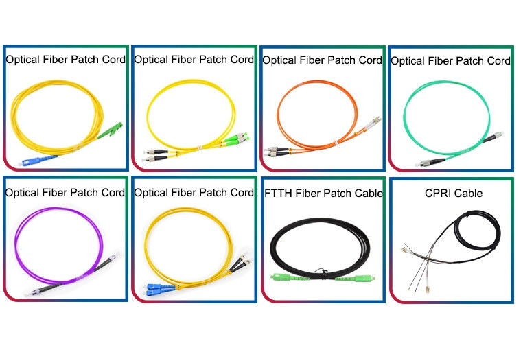 APC UPC 땋아 늘인 머리 단일모드 광 섬유용 패치는 끈으로 묶습니다, 다중 모드 패치가 끈으로 묶습니다