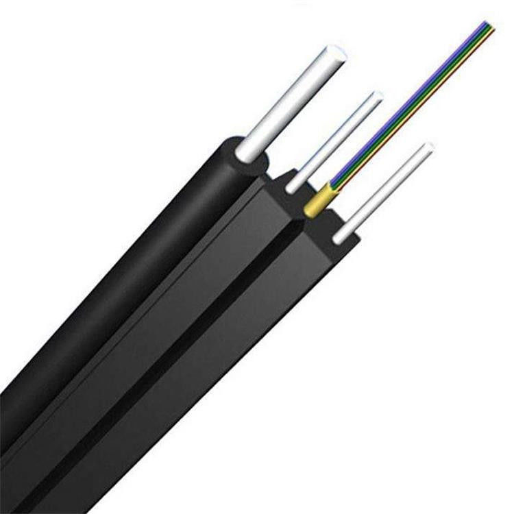 2 핵심 본인 지원 강선 광 섬유용 드롭 케이블 FTTH GJYXCH