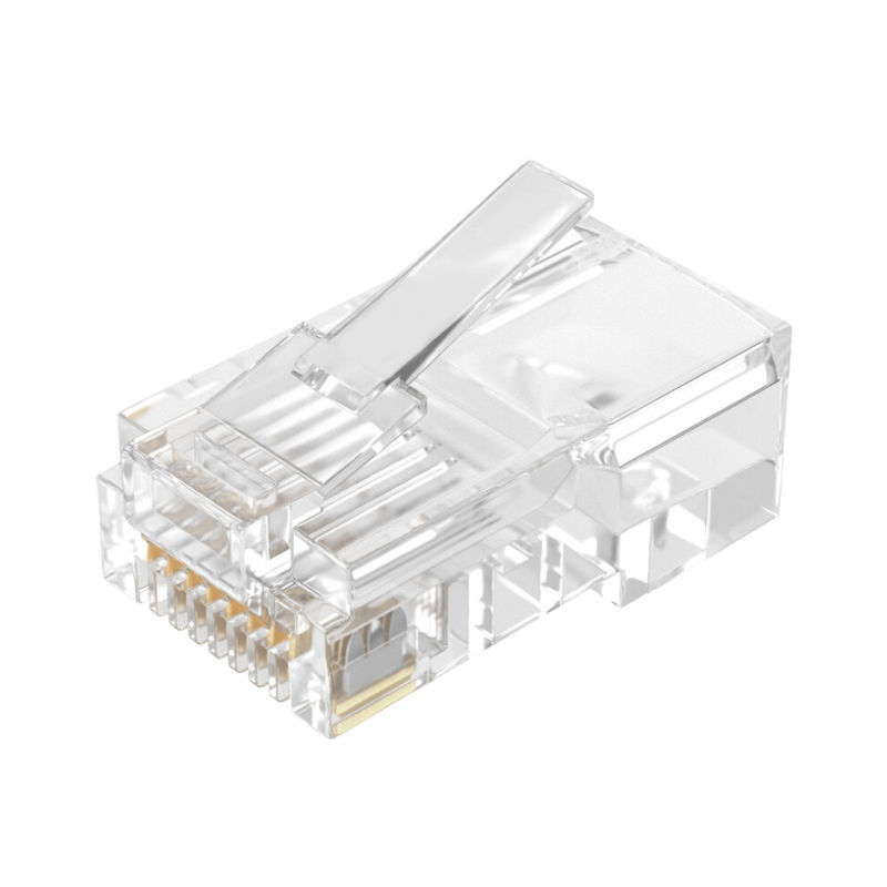 이더넷 Cat5 Cat6 8P8C RJ45 연결기 남자 UTP 보호할 필요가 없는 툴레스스 크리스탈 머리 모듈 플러그