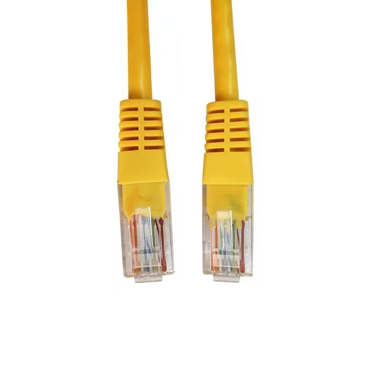 컴퓨터와 라우터를 위한 UTP Cat5 케이블 옐로우 패치 코드 Ethernet 케이블 Cat5e