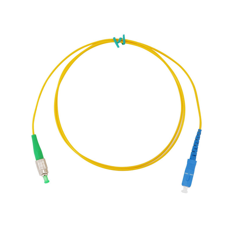 SC APC LC UPC 두 부분으로 된 단일모드 G657A G652D 광 섬유용 패치 코드 섬유 점퍼