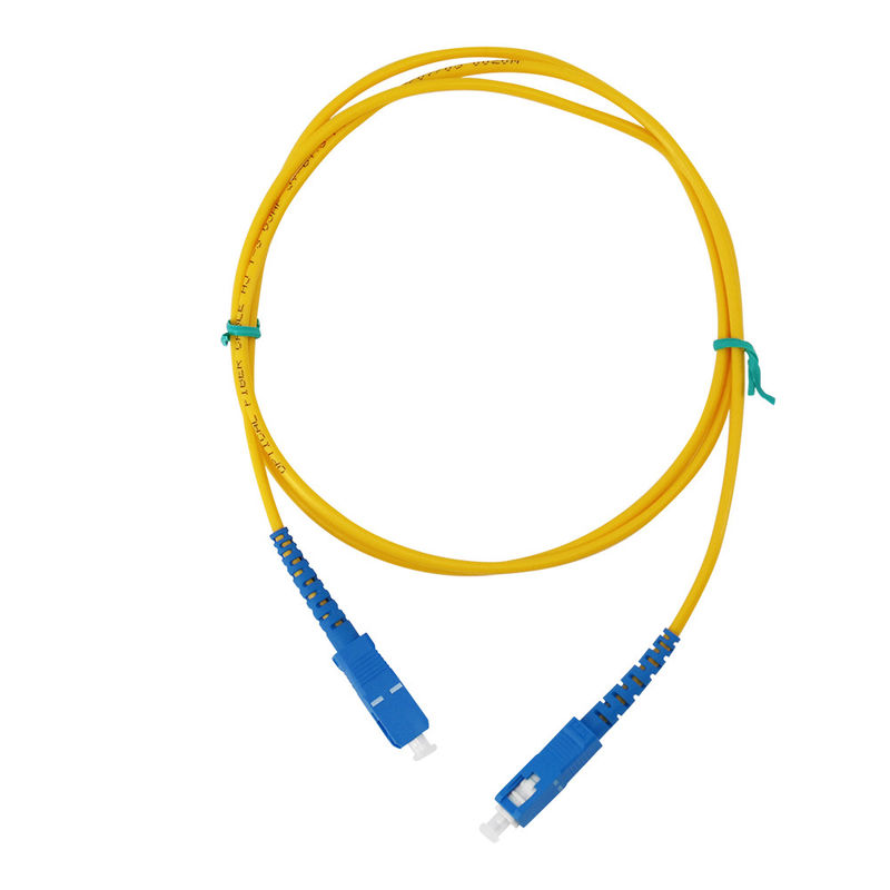 SC APC LC UPC 두 부분으로 된 단일모드 G657A G652D 광 섬유용 패치 코드 섬유 점퍼