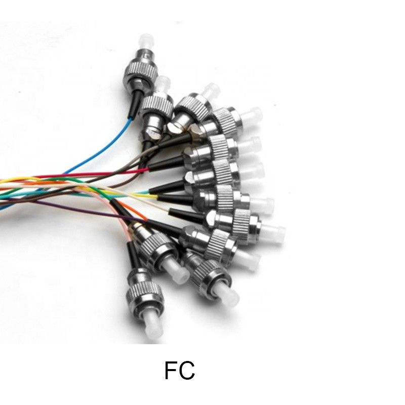 SC UPC FC LC SM G652D G657A 패치 케이블코드 땋아 늘인 머리 SC 12 핵심 광학 섬유 패치 코드