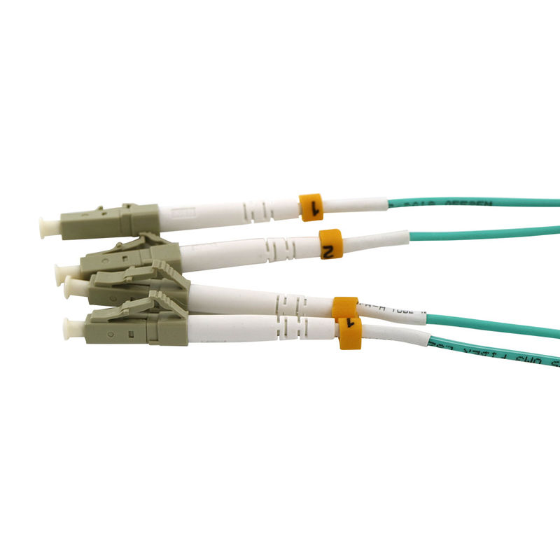 FTTH OM3 LC-LC-UPC 3 밀리미터 1m 두 부분으로 된 광 섬유용 패치 코드 LSZH